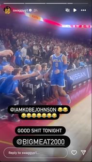 Nick Young's IG story